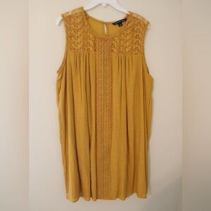 Zac & Rachel Mustard Yellow Mini Dress